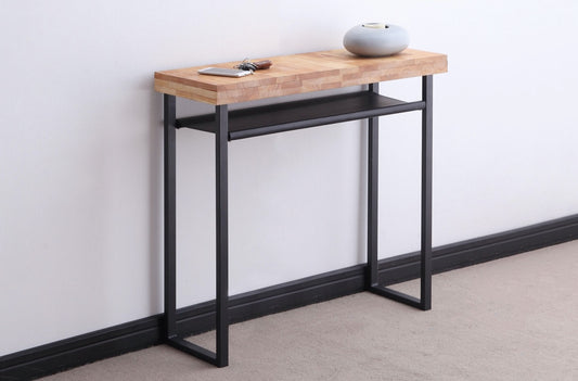 Consola de Madera y Patas de Metal Negro - "Nordish"