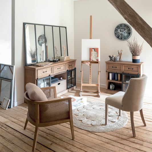 Sillón de Madera y Ratán - “Kozy”