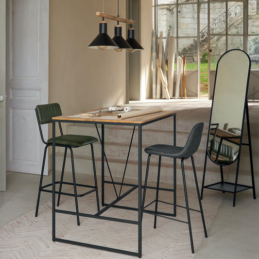 Lámpara de Techo de Metal y Madera - "Noah"