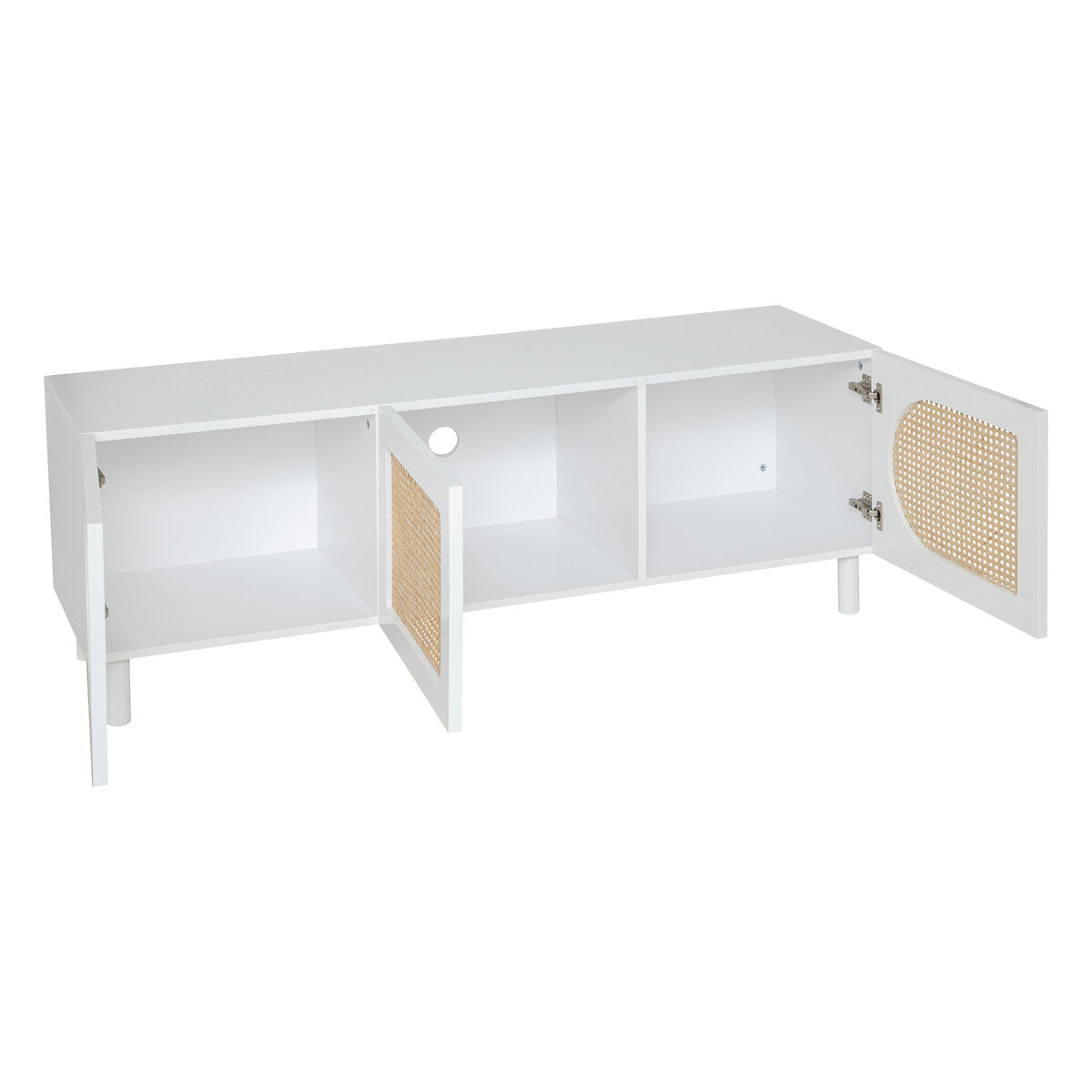 Mueble TV de Madera y Ratán - "Karas"