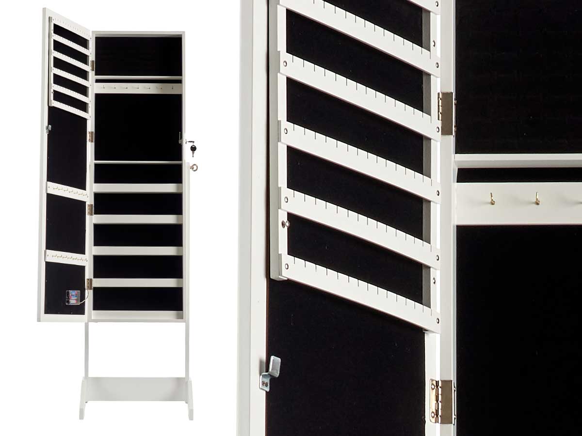 Joyero de LED de Madera Blanca - "Lila"