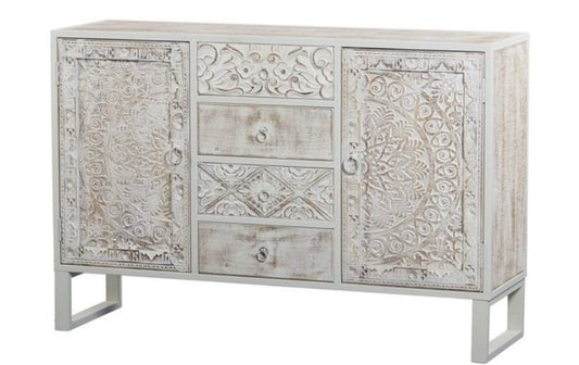 Aparador de Madera Tallada - Mandala