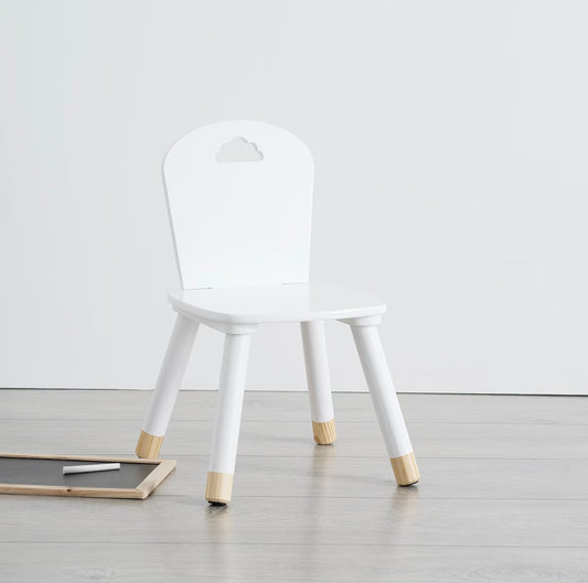 Silla Infantil de Madera Blanca - "Dulzura"