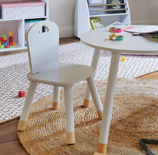 Silla Infantil de Madera Blanca - "Dulzura"