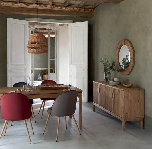 Espejo de Madera "Bois" - Ø83cm