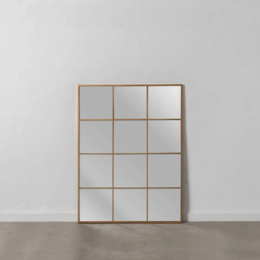 Espejo Ventana de Metal Dorado "AXIA"- 120x90cm