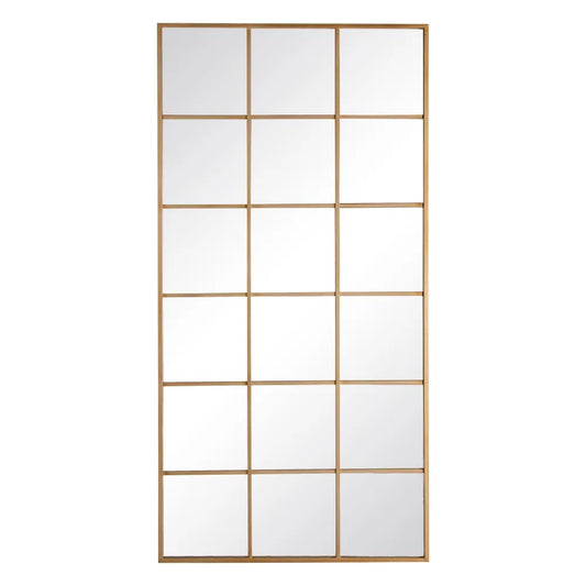 Espejo Ventana de Metal ORO "AXIA" - 180x90cm
