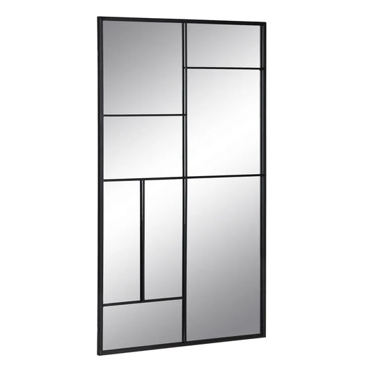 Espejo Ventana de Metal Negro "AXIA" - 60x100cm