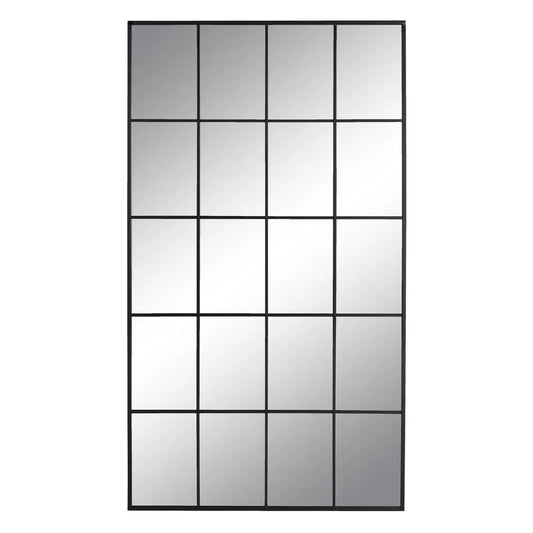 Espejo Ventana "AXIA" de Metal Negro - 145x80cm