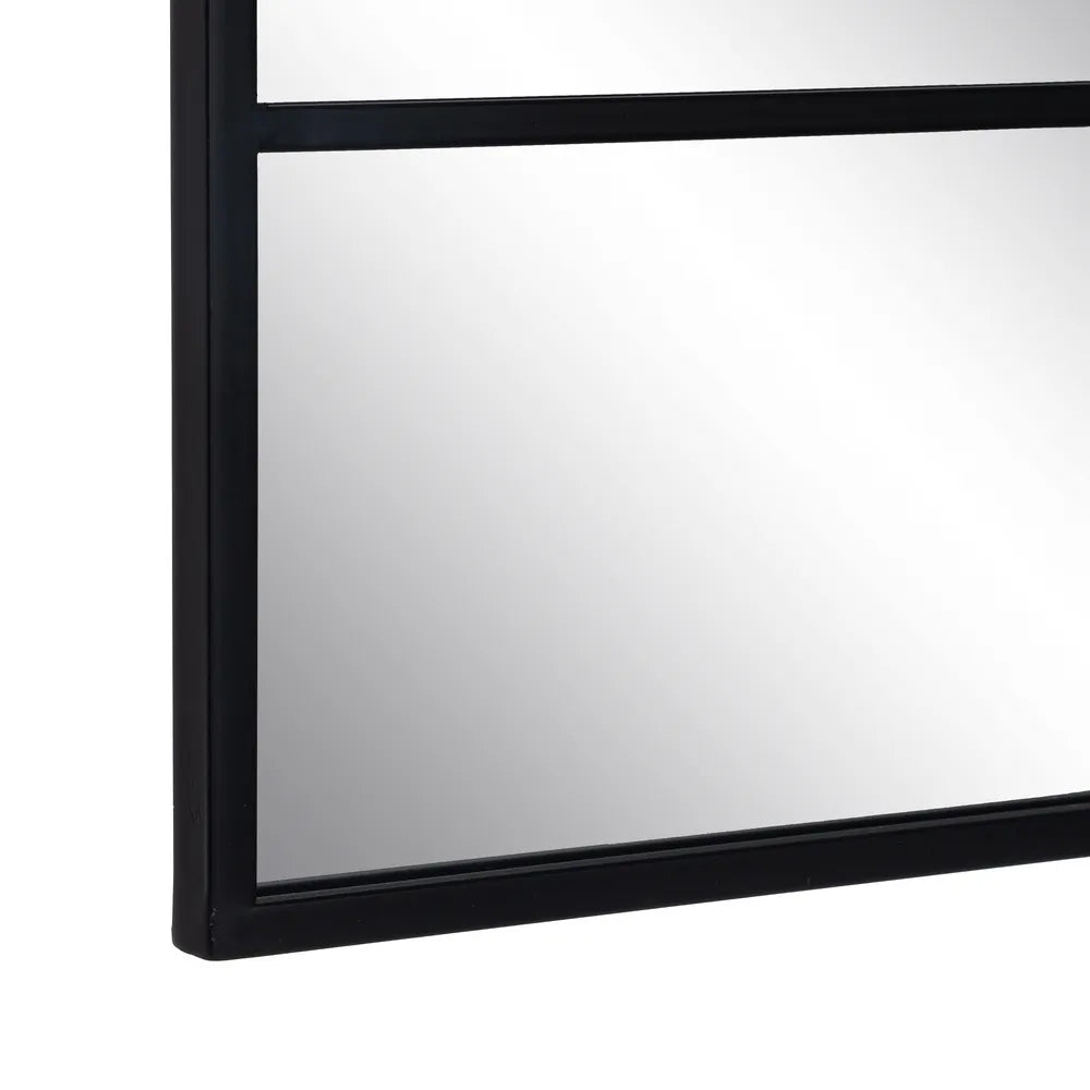 Espejo Ventana de Metal Negro "AXIA" - 90x90cm