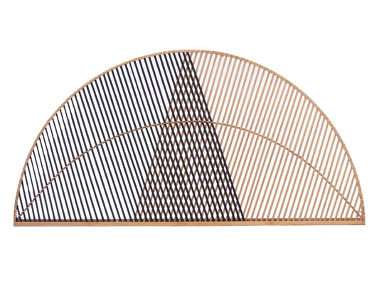 Cabecero de Ratán Natural y Negro - "Ayan"