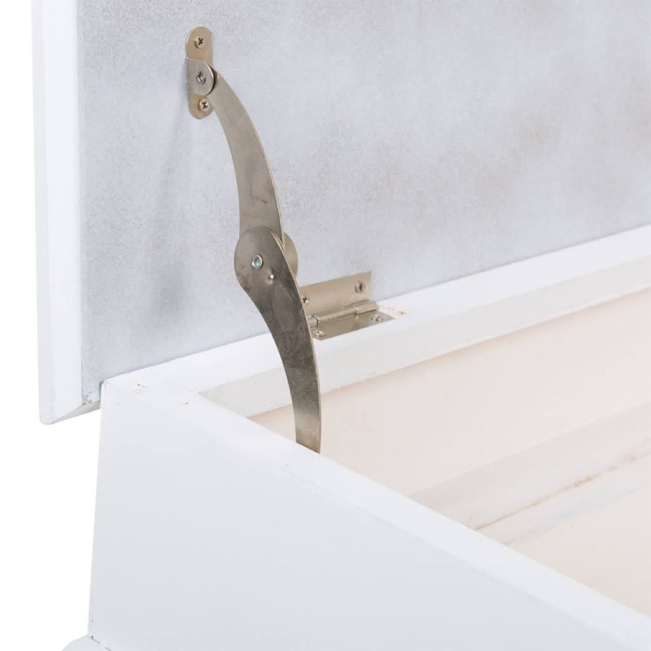 Banqueta - Baúl Blanco de Madera con 3 Cajones - "IVI"