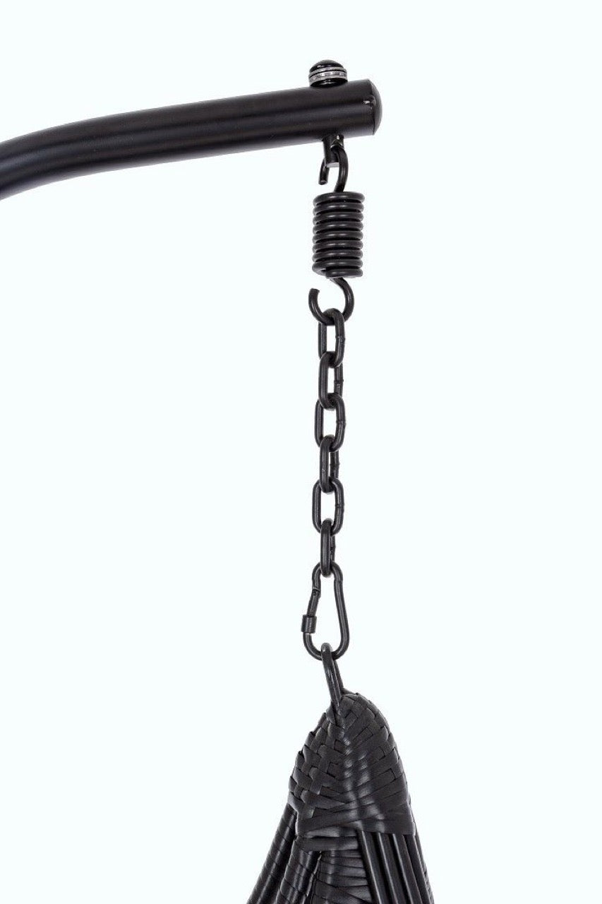 Sillón Colgante Balancín para Exterior - Negro