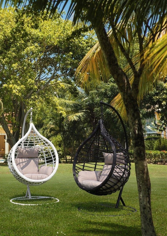 Sillón Colgante Balancín para Exterior - Negro