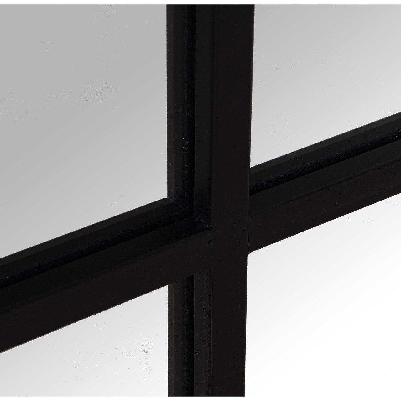 Espejo Ventana de Metal Negro "LOFT" - 80x80cm