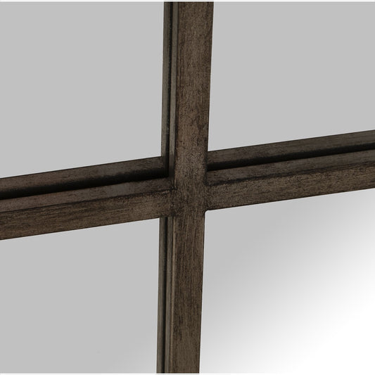 Espejo Ventana de Metal Champagne "LOFT" - 80x80cm