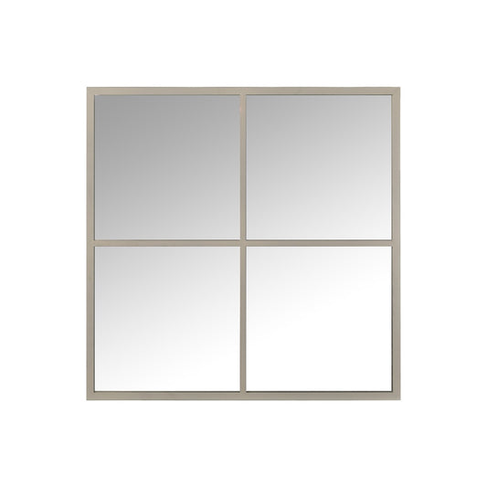 Espejo Ventana de Metal Blanco Pastel "LOFT" - 80x80cm