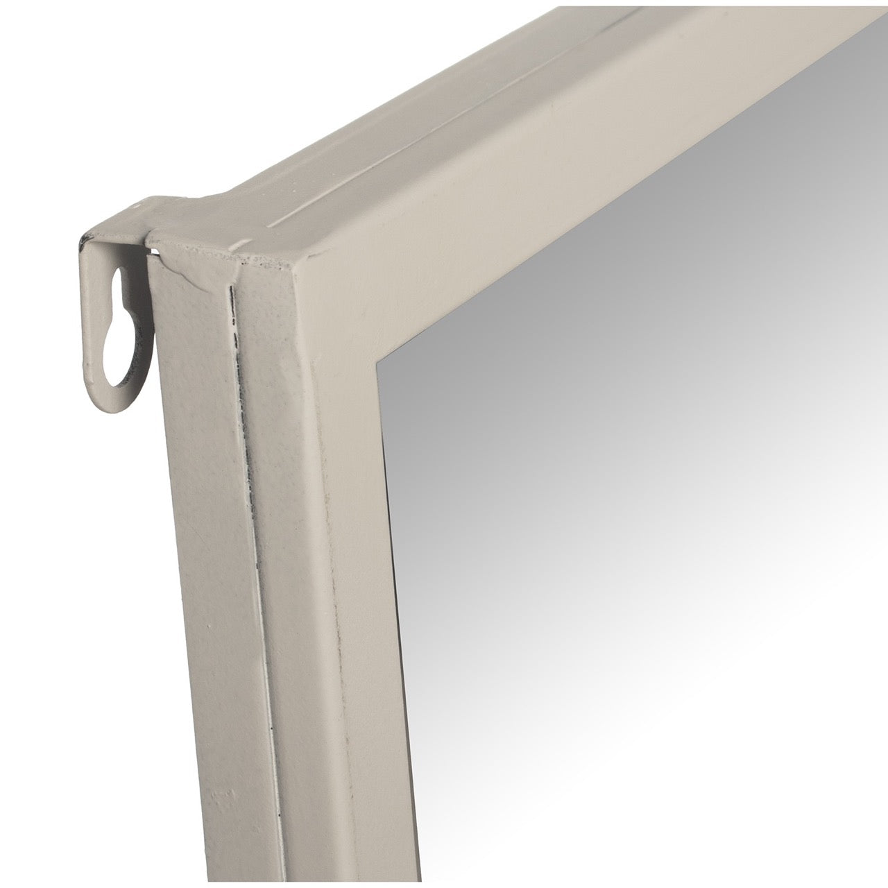 Espejo Ventana de Metal Blanco Pastel "LOFT" - 80x80cm