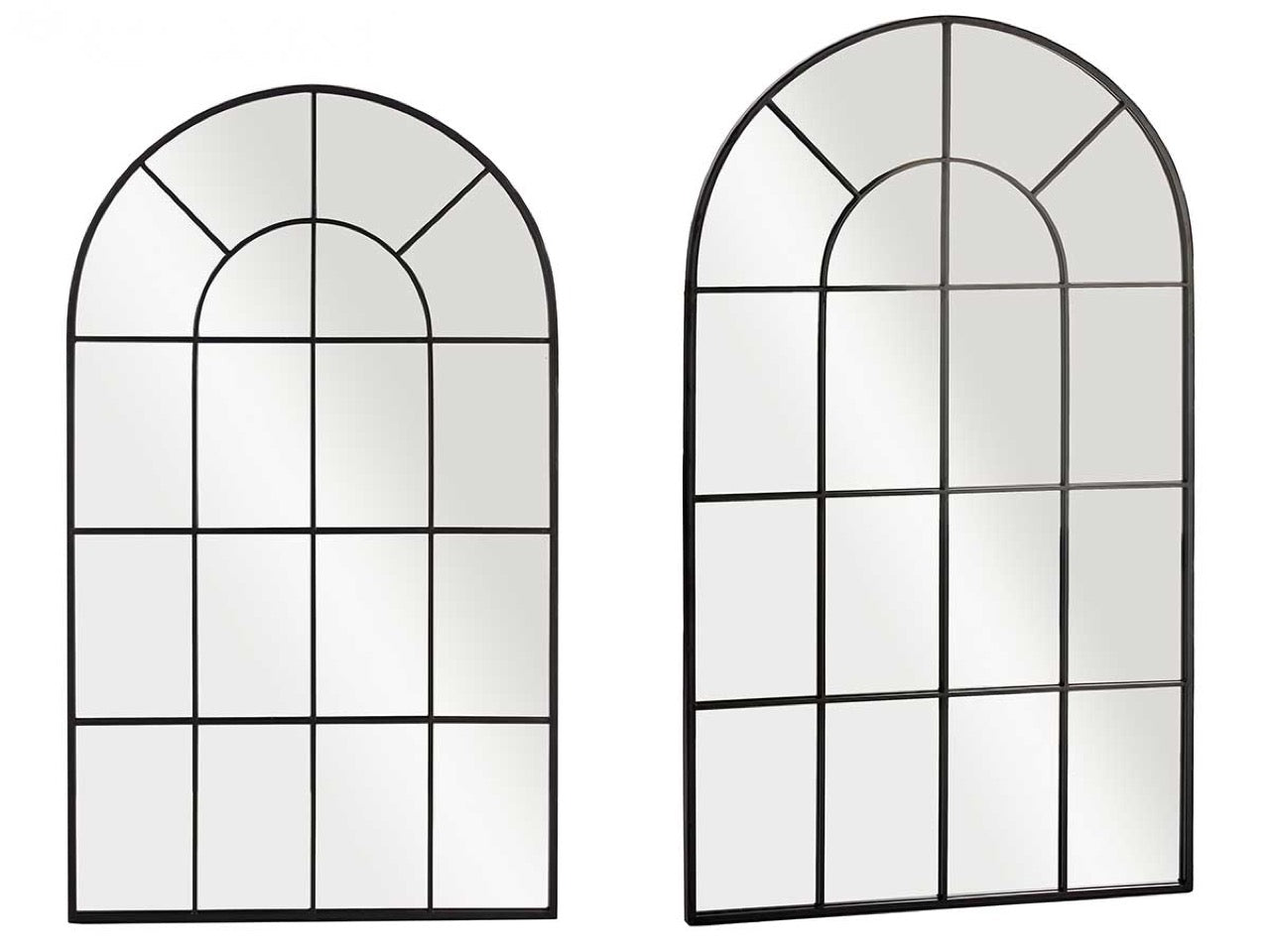 Espejo Ventana de Metal Negro - “Arco”