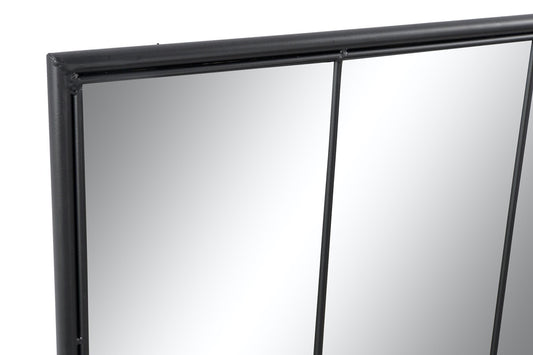 Espejo Ventana de Metal Negro "NOE" - 120x90cm