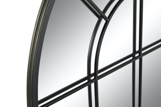 Espejo Ventana de Metal Negro - “Arco”