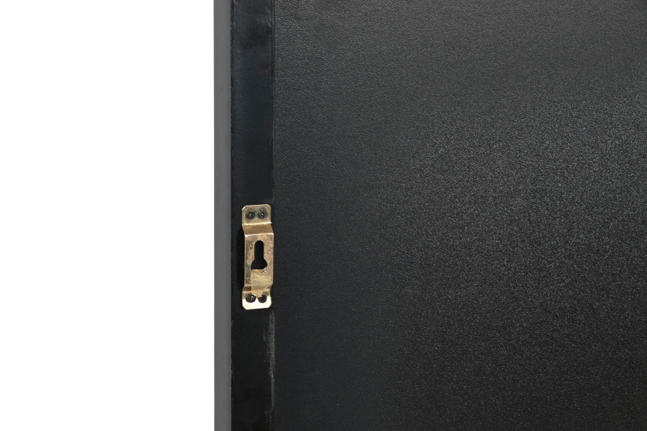 Espejo Ventana Desgastado de Metal Negro "LOFT" - 120x120cm