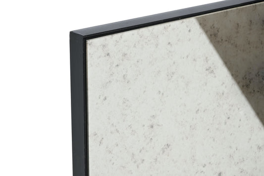 Espejo Desgastado de Metal Negro - "Loft" - 90x120cm