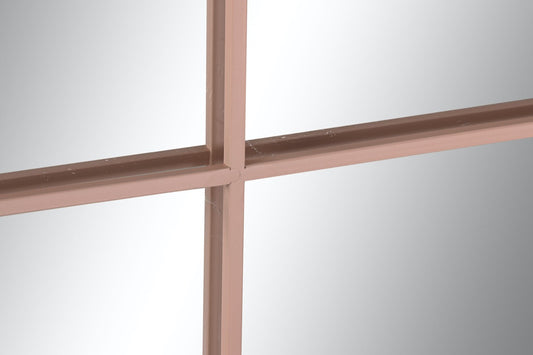 Espejo Ventana de Metal Rosa Pastel - “NOE” - 90x90cm