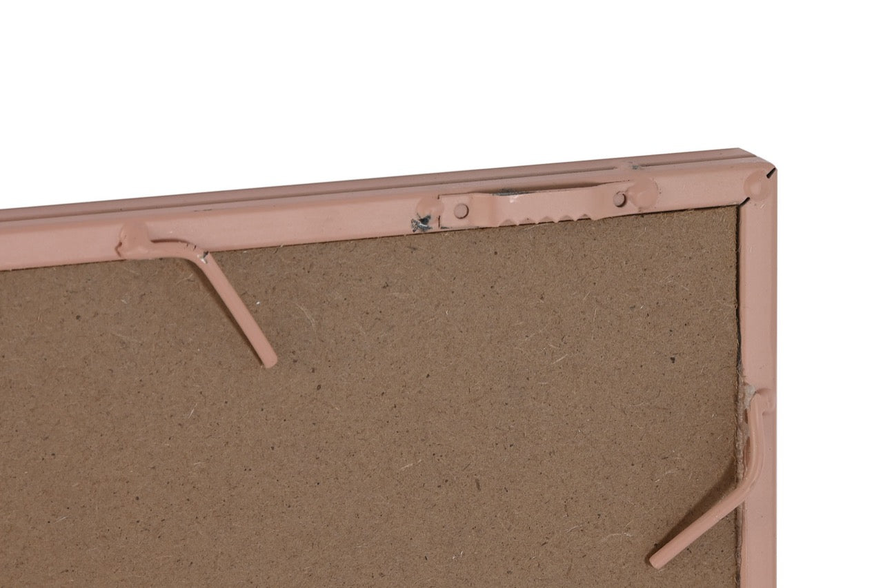 Espejo Ventana de Metal Rosa Pastel - “NOE” - 90x90cm