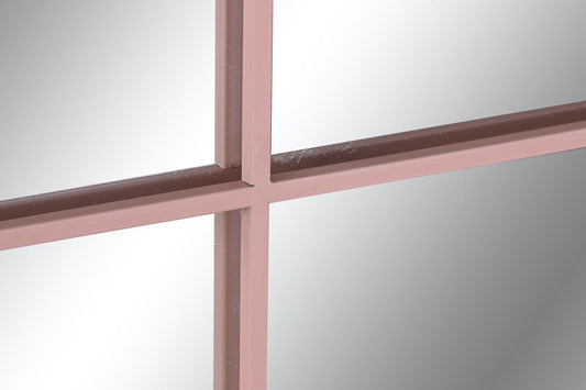 Espejo Ventana de Metal Rosa Pastel - “NOE” - 120x90cm