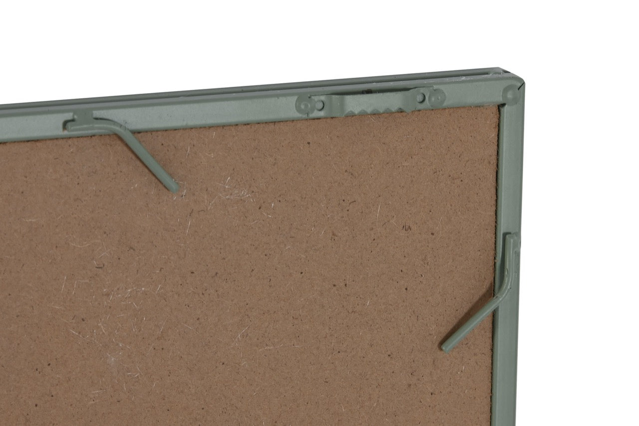 Espejo Ventana de Metal Verde Pastel - “NOE” - 90x90cm