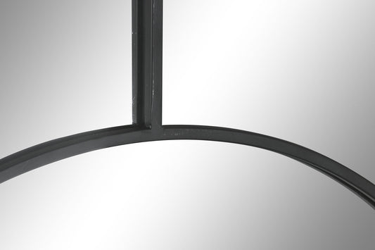 Espejo de Pared de Hierro Negro con Diseño Geométrico "ANXI" - 90×180cm