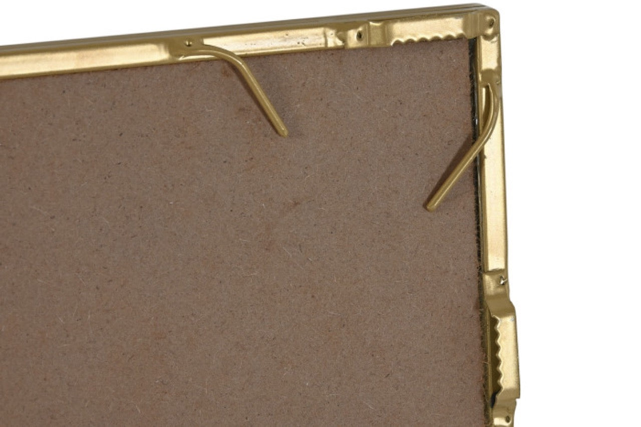 Espejo Ventana de Metal Dorado - "Anxi" - 90x60cm