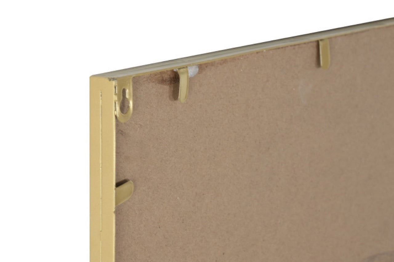 Espejo Dorado de Metal en Forma Círculo - "Anxi"