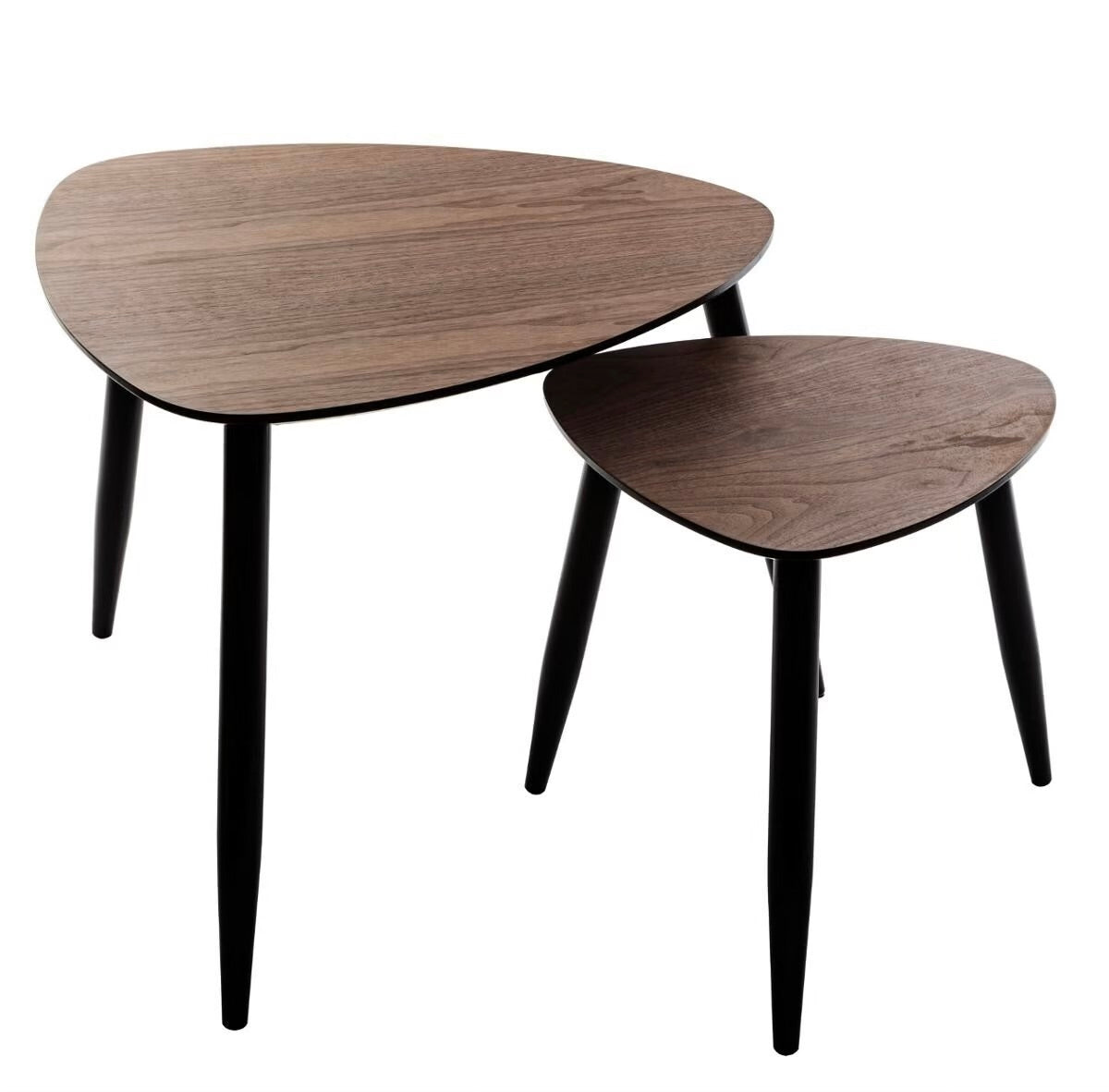 Mesas Auxiliares Nido de Nogal - “Milano” S/2