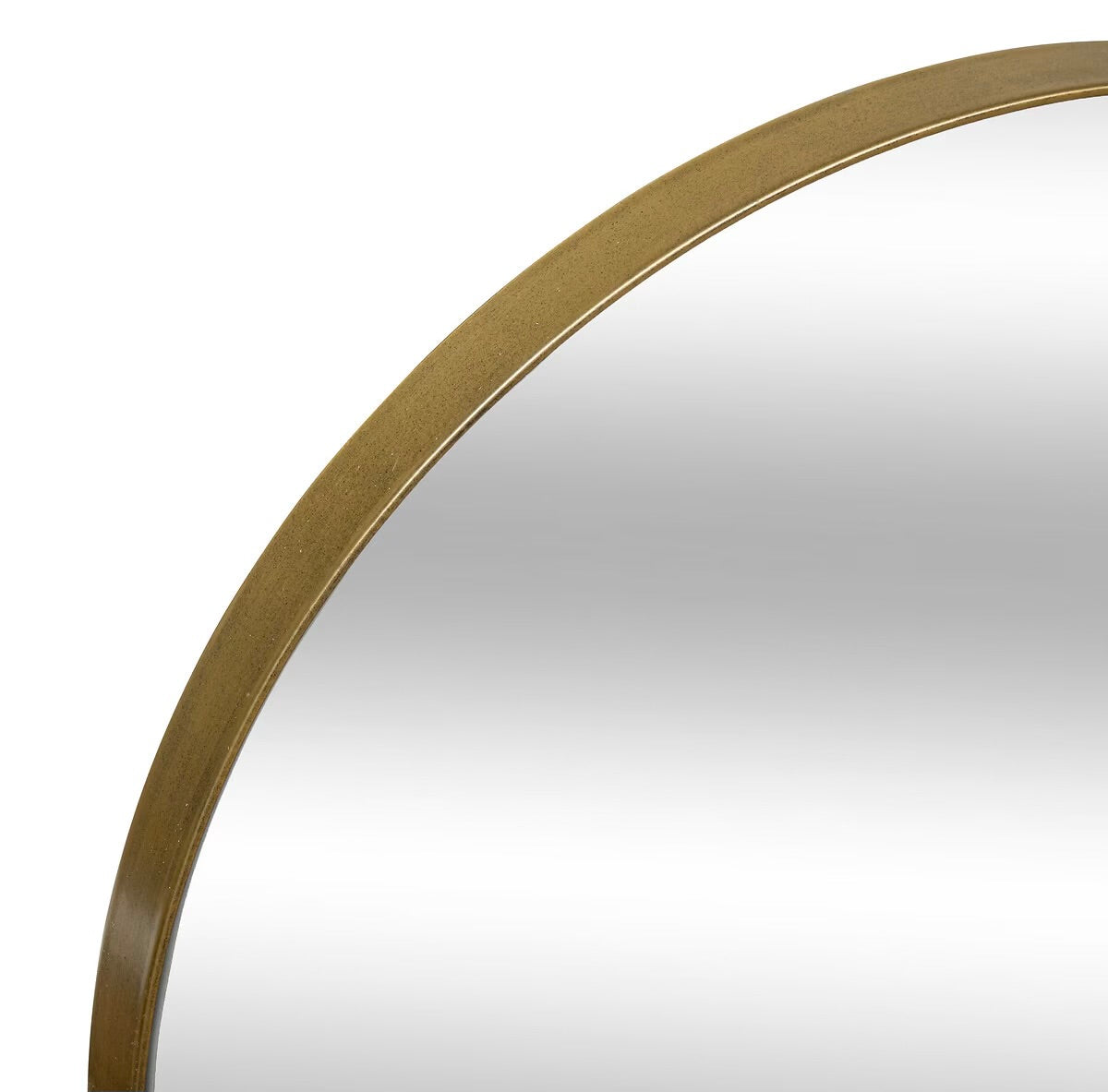 Espejo Ovalado de Metal Dorado - “Sirena”