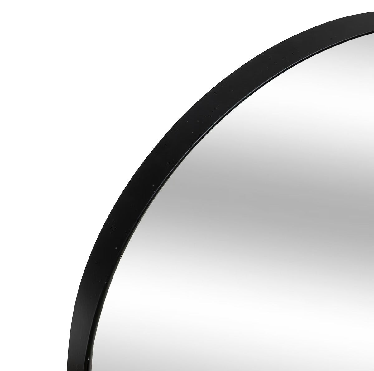 Espejo Ovalado de Metal Negro - “Sirena”