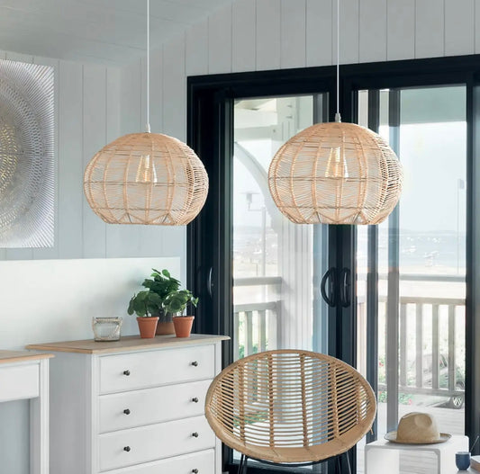 Lámpara de Techo de Ratán - "Kita"