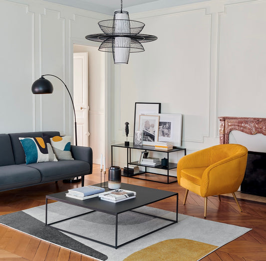 Sillón de Terciopelo Mostaza - "Solaro"