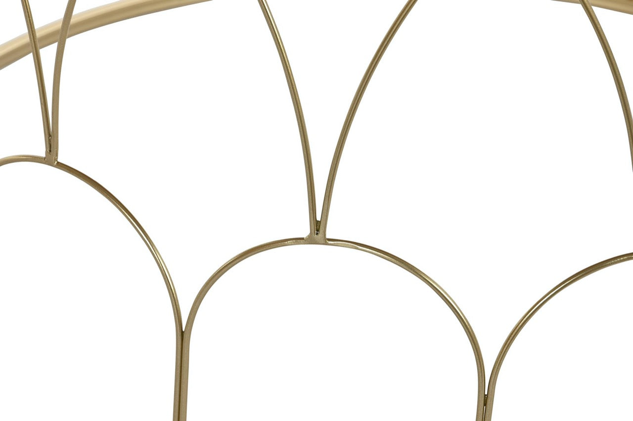 Mesas Auxiliares Doradas de Metal y Espejo - S/2 - "GLAM"