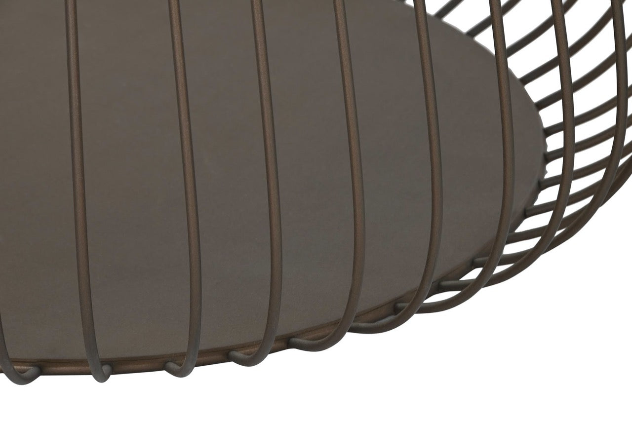 Mesas Auxiliares Metal y Cristal Negro - S/2 - "GLAM"