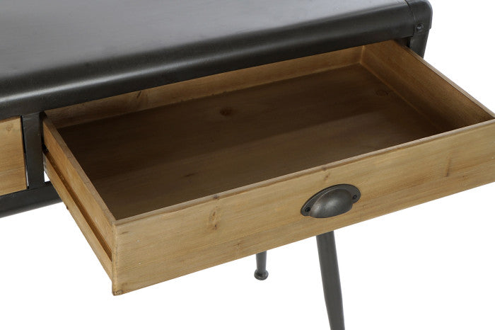 Consola de metal y madera de abeto - "MANHATTAN"