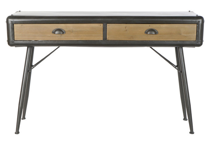 Consola de metal y madera de abeto - "MANHATTAN"