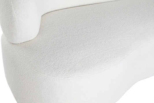 Sofá de Borreguito Blanco - “CURVA”