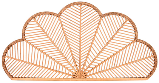 Cabecero de Bambú y Ratán Flor Natural - "Ayan"