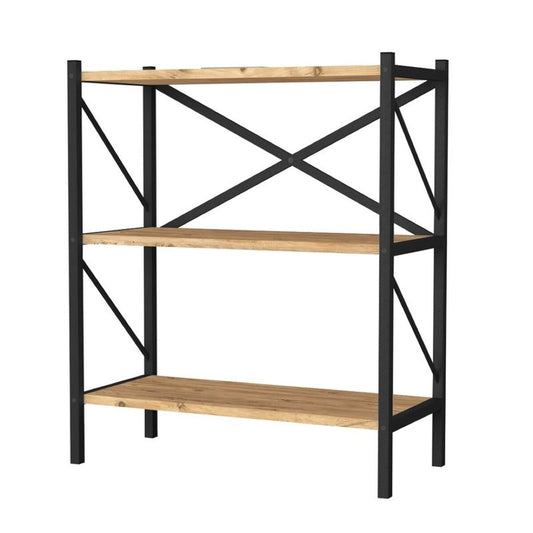 Estantería de Madera y Metal 3 Estantes - "TIKA"