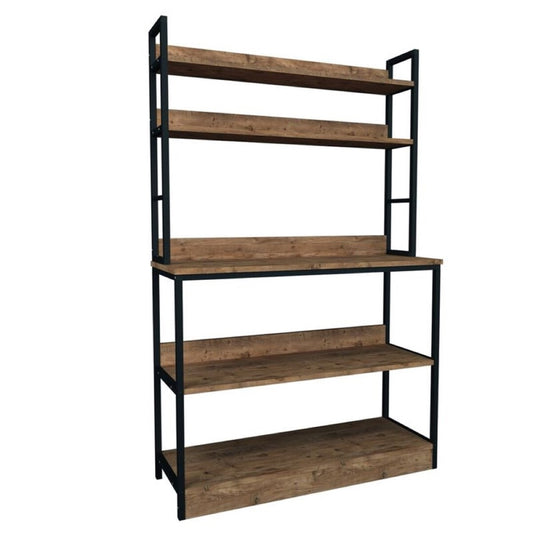 Mueble Estantería de Madera y Metal - "TIKA"