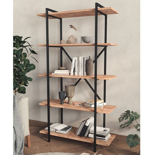 Estantería de Madera y Metal 5 Estantes - "TIKA"