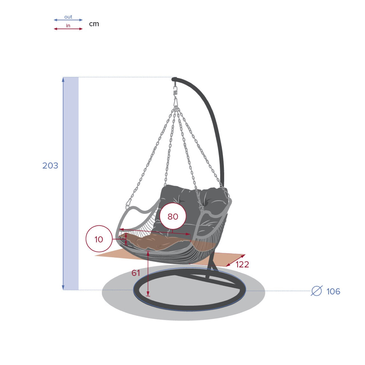 Sillón Colgante Huevo de Ratán - “Gibraltar”