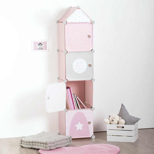 Columna Almacenamiento KIDS - Rosa